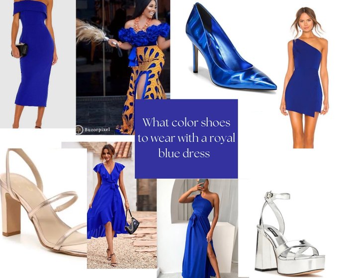 Best shoe color for blue dress