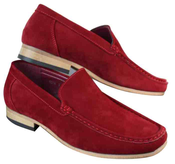 Mens suede casual dress shoes