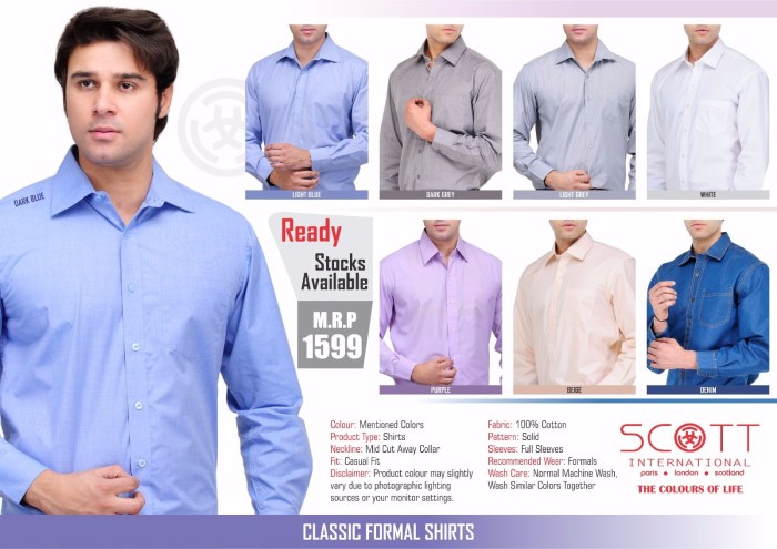 Men's executive dress shirts