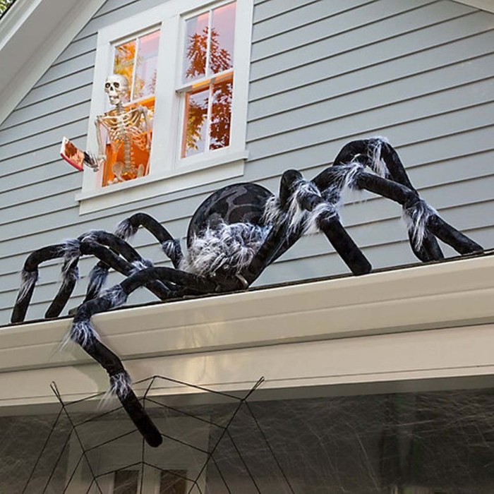 How to make giant spider halloween decoration