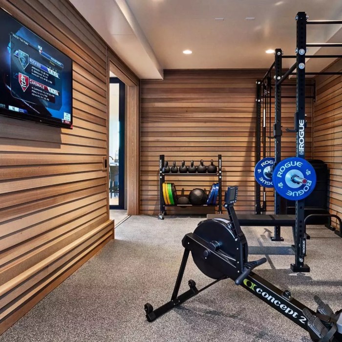 How to decorate a workout room