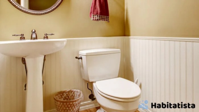 How to decorate a small bathroom without window