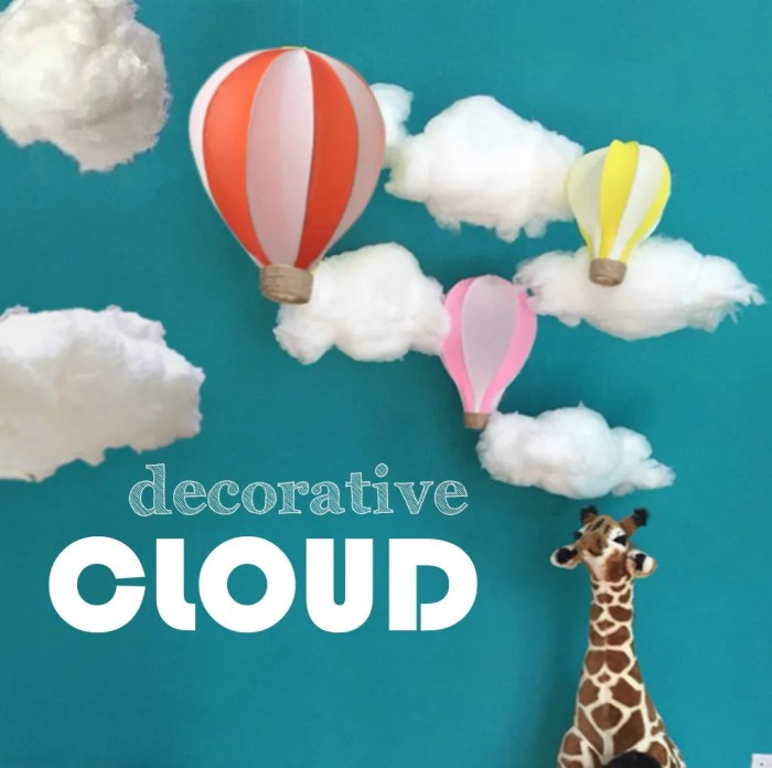 How to make cloud decoration out of tulle