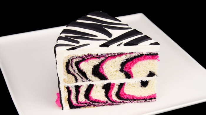 How to make zebra cake decoration